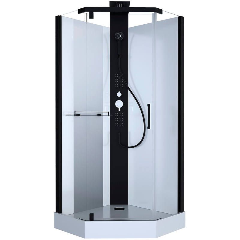 Изображение Душевая кабина Black&White Galaxy G8705 90x90 8705900 с гидромассажем