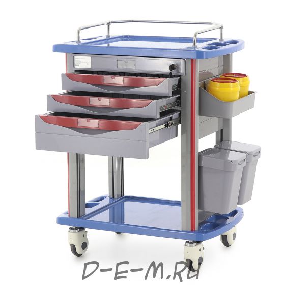 Тележка медицинская MedMos СТ750-03 (ТМ-004АН-00)