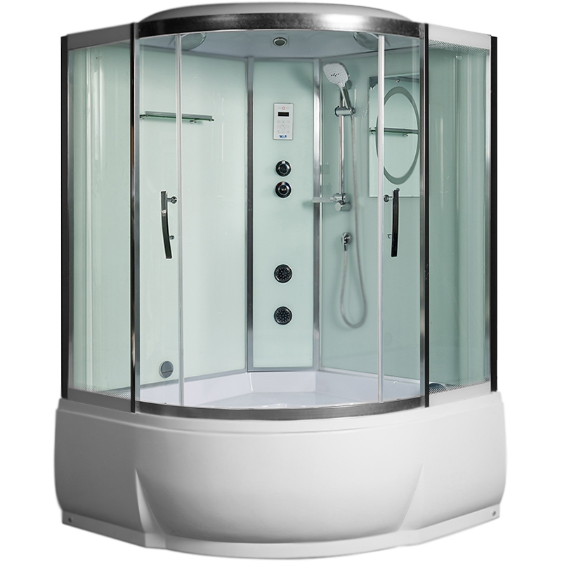 Изображение Душевой бокс WeltWasser WW500 Emmer 13555 135x135 10000003290 профиль Хром стекло прозрачное