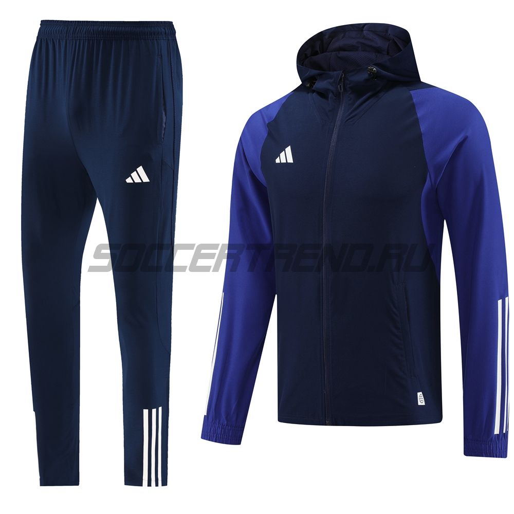 Спортивный костюм с капюшоном Adidas(синий) 23/24