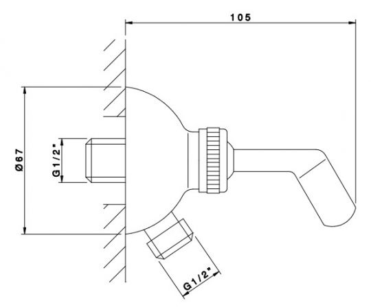 Nicolazzi Doccia C7124BZ Подключение для душевого шланга с держателем душа ФОТО