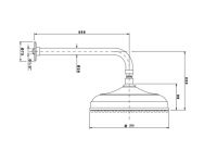 Nicolazzi Doccia 5703DB20 Верхний душ _ 200 мм схема 2