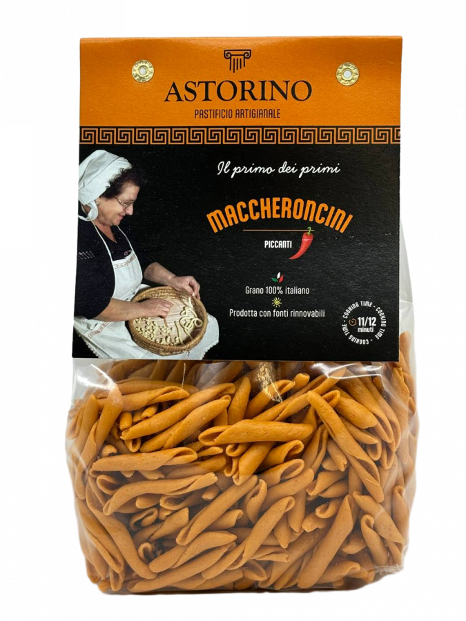 Паста Маккерончини пикканти 500 г, Maccheroncini piccanti Astorino 500 gr