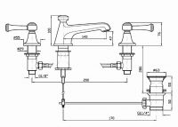 Смеситель Zucchetti Agor Classic для раковины ZAM407 схема 1