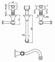 Смеситель Zucchetti Agor Classic для раковины ZAM672 схема 1