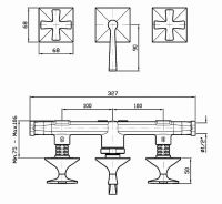 Смеситель Zucchetti Bellagio для ванны и душа ZB1695 схема 1