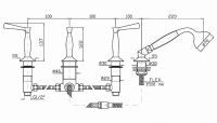 Смеситель Zucchetti Bellagio для ванны и душа ZB2481 схема 1