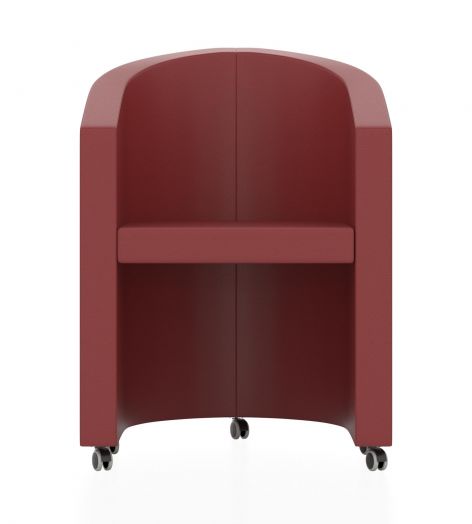 Кресло мобильное / стационарное Форум (Цвет обивки красный)