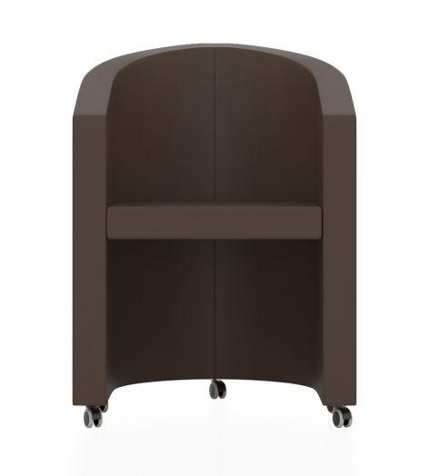 Кресло мобильное / стационарное Форум (Цвет обивки коричневый)