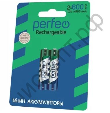 Аккум.Perfeo AAA R03 600mAh/ 2BL