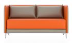 Двухместный диван Графит Н (Цвет обивки оранжевый)
