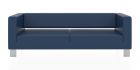 Трёхместный диван Горизонт 2200x900x730 мм (Цвет обивки синий)