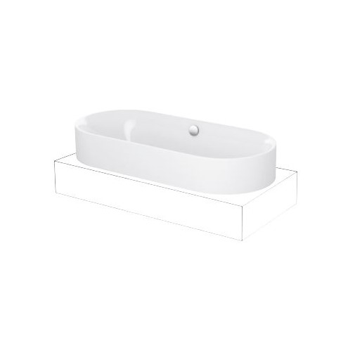 Изображение Овальная встраиваемая ванна Bette Lux Oval Highline 3467 CFXXH 190х90