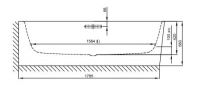 Прямоугольная ванна уголового монтажа Bette Art 3480 CERHK левая 185х80 схема 3