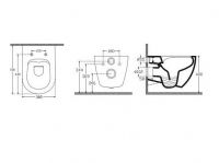 ISVEA Infinity 10NF02001SV-2C Унитаз подвесной безободковый схема 3