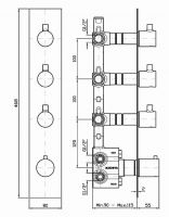 Смеситель Zucchetti Pan для душа ZT28661 схема 1