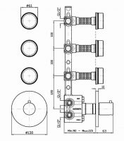 Смеситель Zucchetti Savoir для душа ZSA661 схема 1