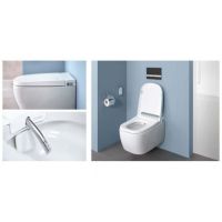 Подвесной унитаз - биде VITRA V-Care Basic 5674B003-6104 схема 3