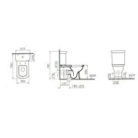 Унитаз-компакт VITRA Serenada 9722B003-1162 схема 3