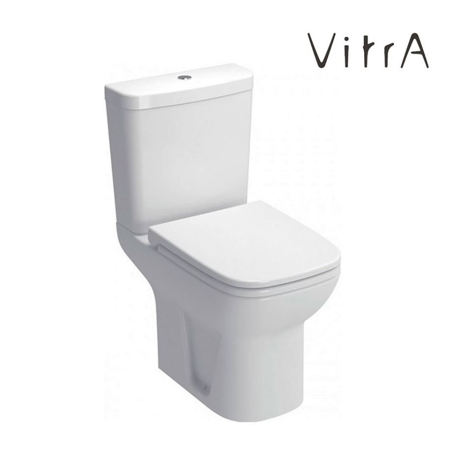 Унитаз напольный компакт VITRA S20 9819B003-7202 с керамическим бачком и сиденьем