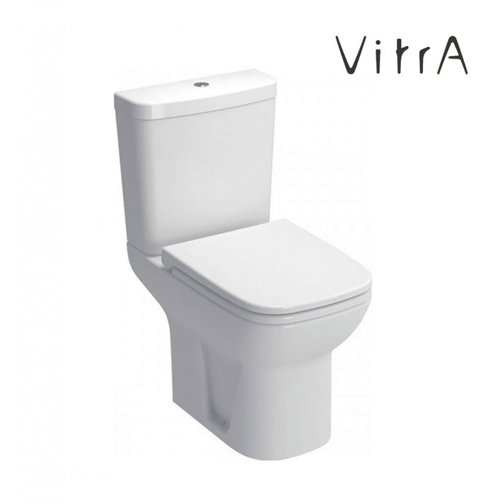 Унитаз напольный компакт VITRA S20 9819B003-7202 с керамическим бачком и сиденьем схема 1