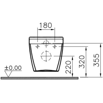 Унитаз подвесной 5318B003-6039 VITRA S50 схема 7