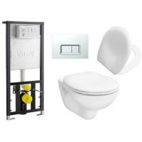 Комплект инсталляция и унитаз 9005B003-7211 VITRA схема 1