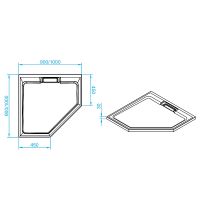 Душевой поддон из искусственного камня RGW STA-61 90x90 16330599 схема 5