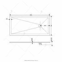 Душевой поддон из искусственного камня RGW STT ST-0147 70x140x2,5 16152714 схема 5