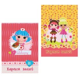 Набор белого картона Action! Lalaloopsy, A4, 8 листов, 2 дизайна (арт. LL-AWP-8/8)