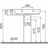 Раковина подвесная 65 см VITRA Shift 4383B003-0001 схема 8