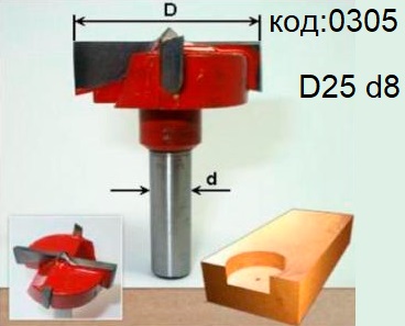 Фреза (сверло) для врезки петель Форстнера. Код:0305