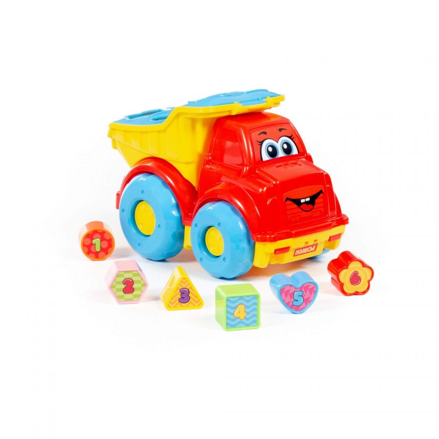 Игрушка развивающая "Автомобиль-самосвал" (в коробке)