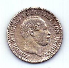 2 1/2 гроша 1860 Гессен Германия XF
