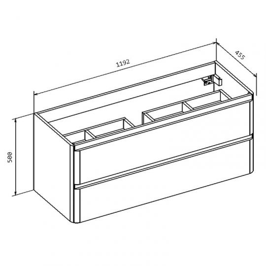 Подвесная тумба под раковину BelBagno 120 ALBANO-1200-2C-SO схема 34