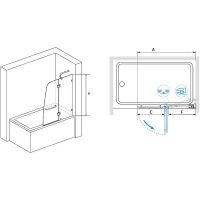 Шторка на ванну RGW Screens SC-13 90x150 01111309-11 схема 6