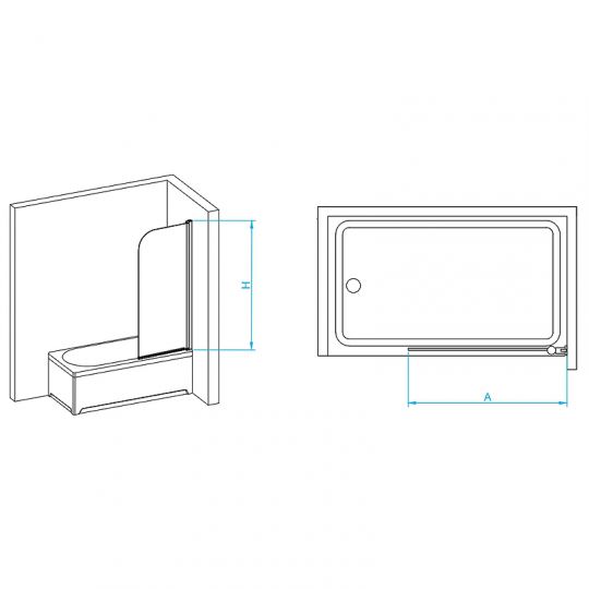 Шторка на ванну RGW Screens SC-009 80х150 351100908 ФОТО