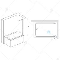 Шторка на ванну RGW Screens SC-056 40х150 351105640 схема 6