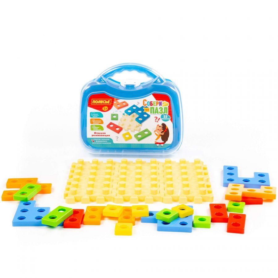 Игрушка развивающая "Собери пазл" №9 (25 элементов) (в чемоданчике малом)