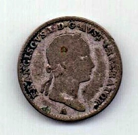 3 крейцера 1832 Австрия Редкость