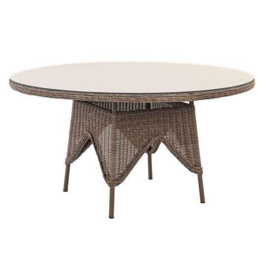 Комплект садовой мебели AMARO (Кресло 6шт, стол d150хH76) (Каштан)