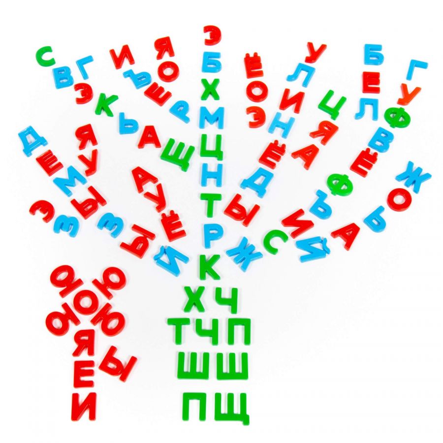 Набор "Первые уроки" на магнитах (86 букв) (в коробке)