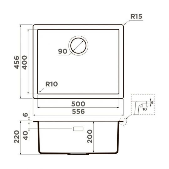 Мойка кухонная Omoikiri Yamakawa 55 Integra 4997265 ФОТО