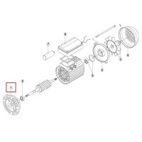 Передний фланец электродвигателя насоса Fiberpool BCP/BC/BCPG/BCG/BTP (MEC 112) RBM1010.70R