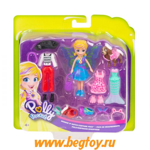 MATTEL игровой набор Polly Pocket и Animal Friend Wears GDM15