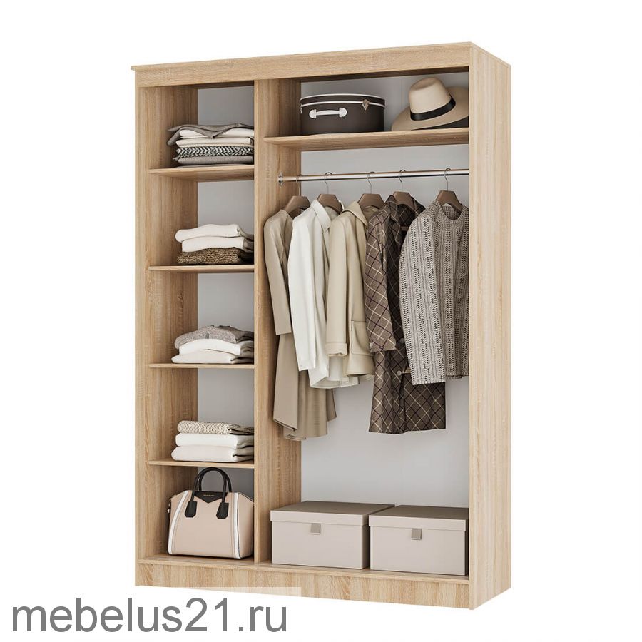 Шкаф купе 1,5 м Сакура