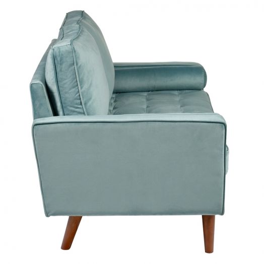 Диван Scott двухместный серо-голубой