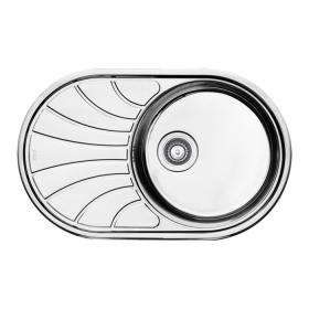 Мойка с сифоном, нерж. сталь, шелк, 770*480, Suno S, IDDIS, SUN77SDi77S