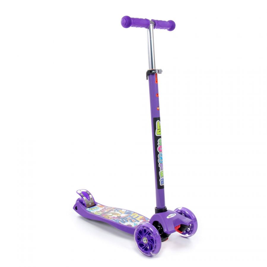 # 0072 Детский самокат (с наклейкой V1) (фиолетовый) (в коробке)