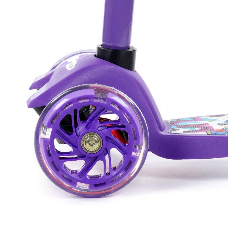 # 0072 Детский самокат (с наклейкой V1) (фиолетовый) (в коробке)